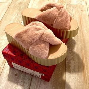 Tory Burch wedge slide. Comes with box